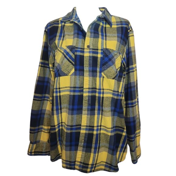 Miss Argentina Beetlejuice Upcycled Flannel | Large - Picture 2 of 3